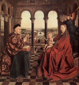 Jan van Eyck, "Die Madonna des Kanzlers Rolin (1435)"